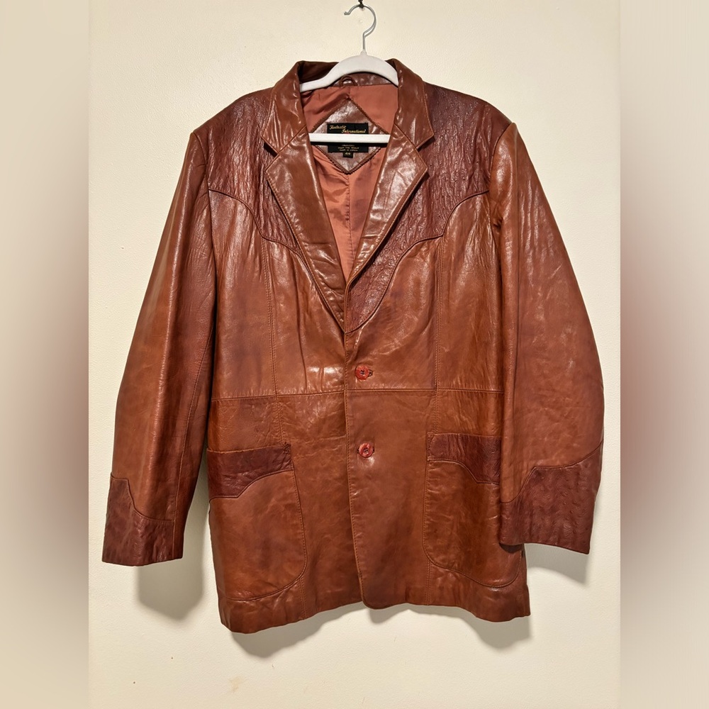 Vintage Leather Jacket (Brand: Fantastic International)
